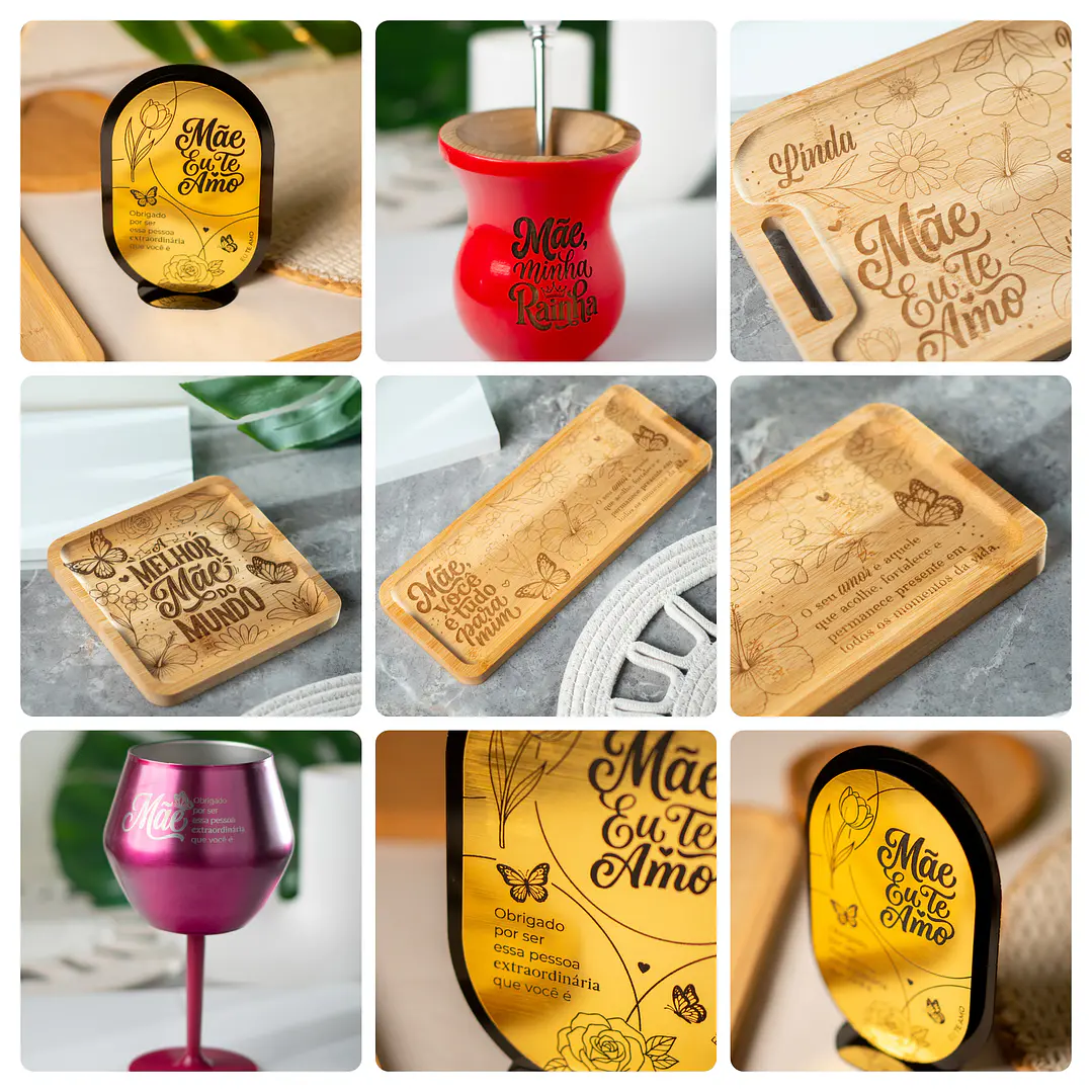 Artes para Sublimação a Laser Dia das Mães Arquivo em png 2