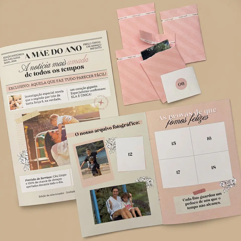 Arquivo Álbum de figurinha Dia das Mães Arquivo em Pdf  1