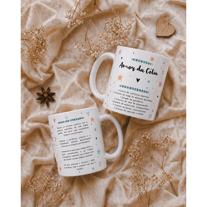 Artes para Caneca Receita do Amor em Png 3