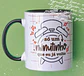 Artes para Caneca Só um minuto que eu já volto em Png - Thumbnail 1