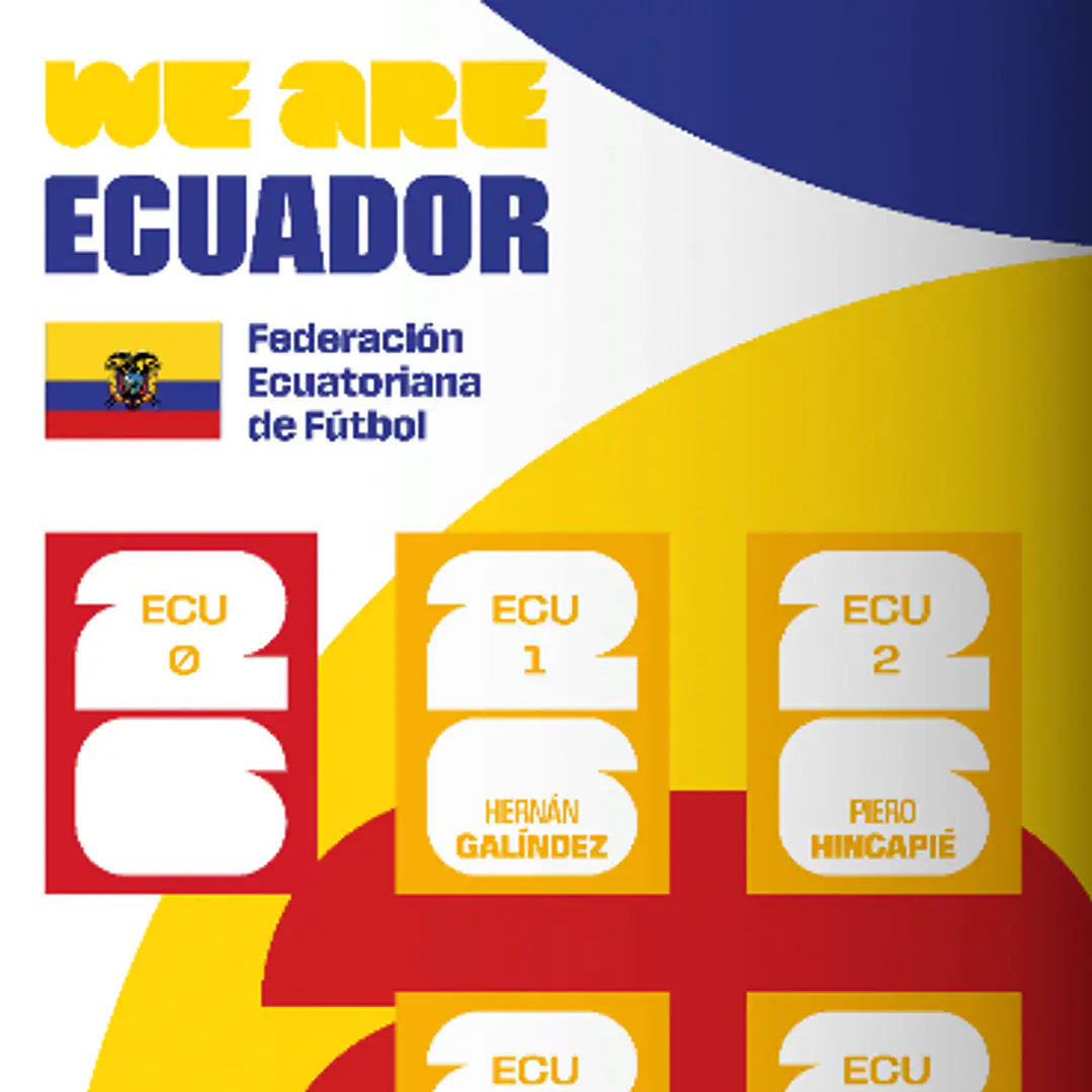 Figurinhas Equador Copa 2026 para Imprimir (PDF) | Seleção Completa 3