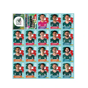 Figurinhas México Copa 2026 para Imprimir (PDF) | Seleção Completa