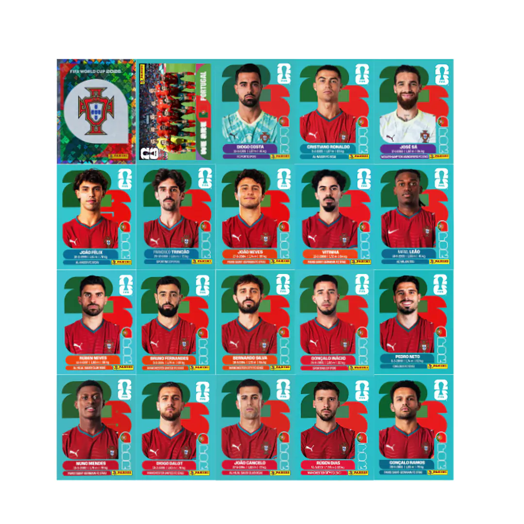 Figurinhas Brasil Copa 2026 para Imprimir (PDF) | Seleção Completa 1