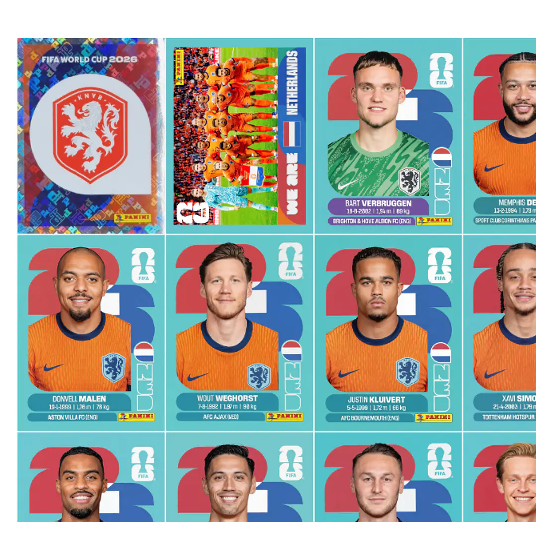 Figurinhas Copa do Mundo 2026 para Imprimir Arquivo PDF 8