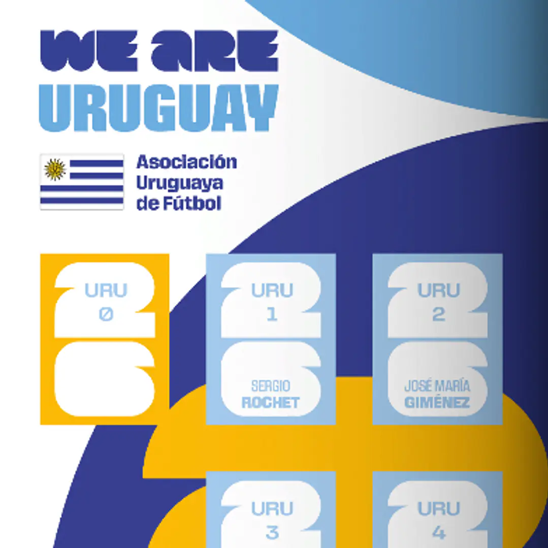 Figurinhas Uruguai Copa 2026 para Imprimir (PDF) | Seleção Completa 3