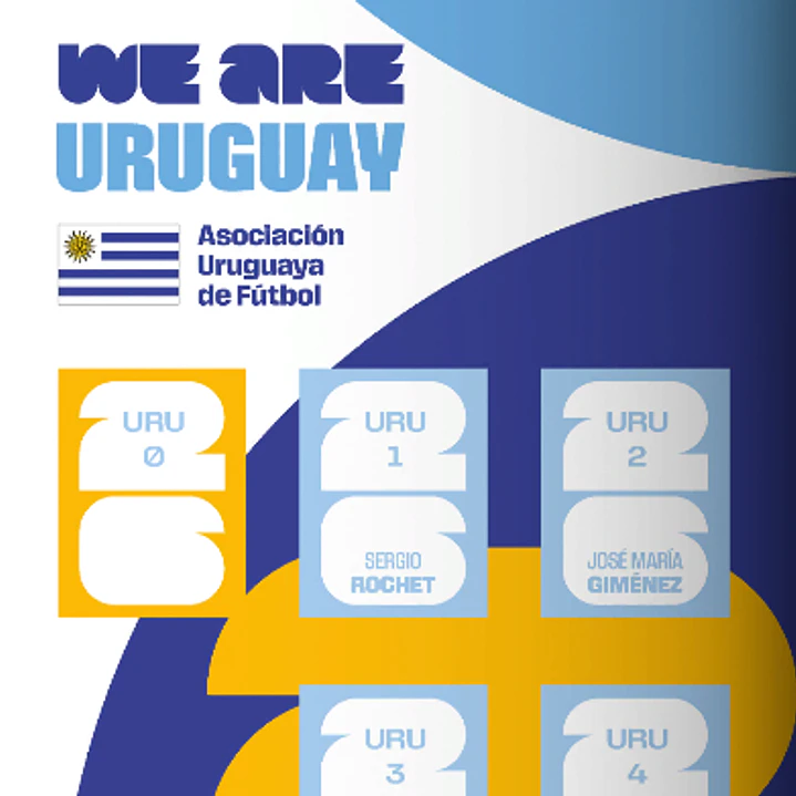 Figurinhas Uruguai Copa 2026 para Imprimir (PDF) | Seleção Completa 3