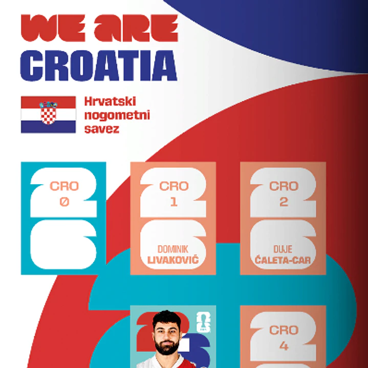 Figurinhas Croácia Copa 2026 para Imprimir (PDF) | Seleção Completa 3