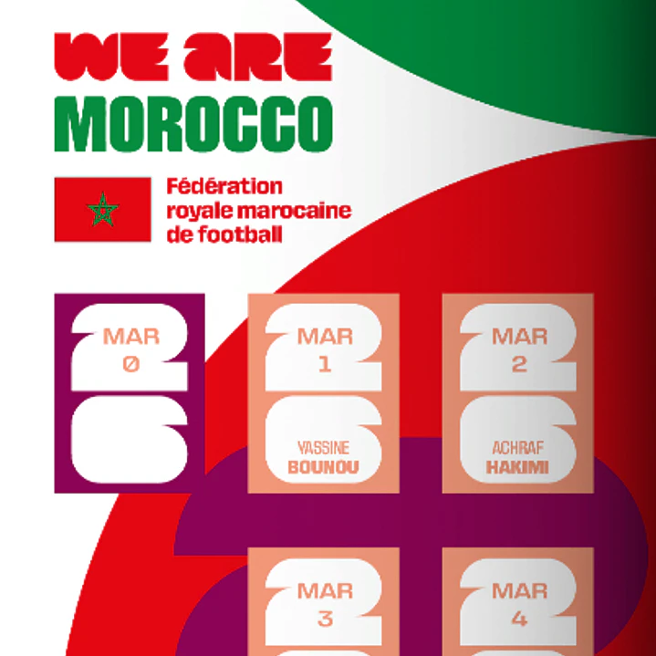 Figurinhas Marrocos Copa 2026 para Imprimir (PDF) | Seleção Completa 3