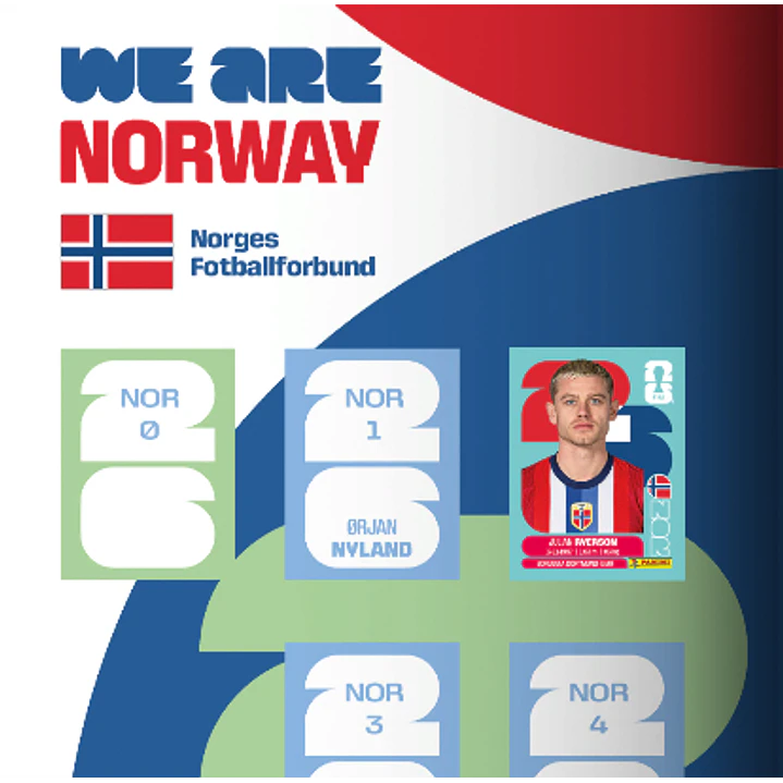 Figurinhas Noruega Copa 2026 para Imprimir (PDF) | Seleção Completa 3