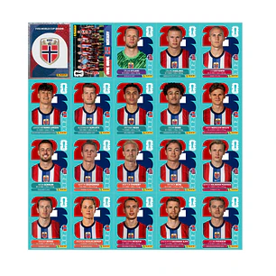 Figurinhas Noruega Copa 2026 para Imprimir (PDF) | Seleção Completa