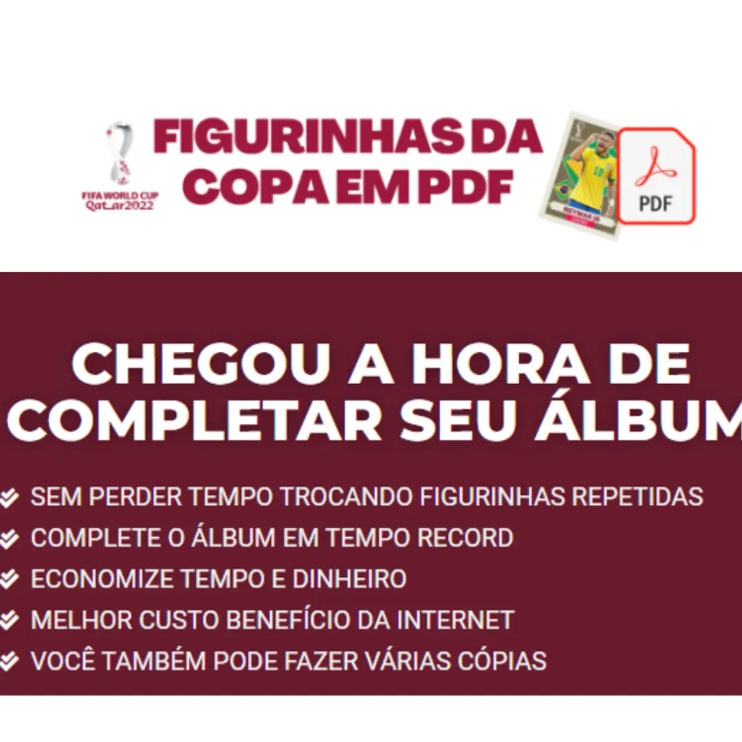 Figurinhas da Copa 2022 em PDF - Todas Figurinhas para Imprimir 4