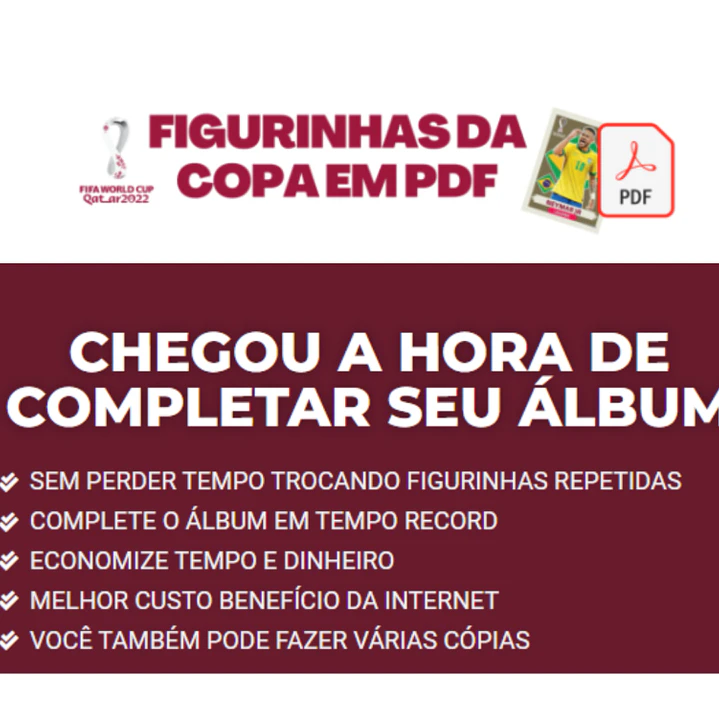 Figurinhas da Copa 2022 em PDF - Todas Figurinhas para Imprimir 4