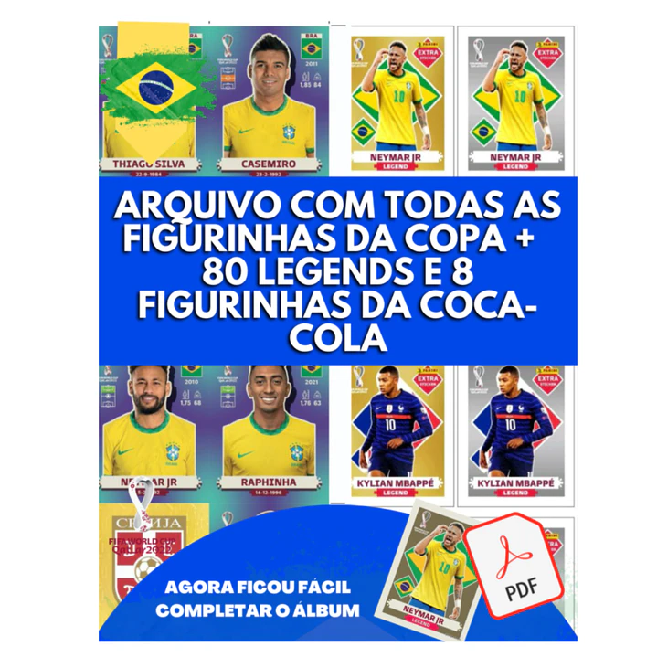 Figurinhas da Copa 2022 em PDF - Todas Figurinhas para Imprimir 11
