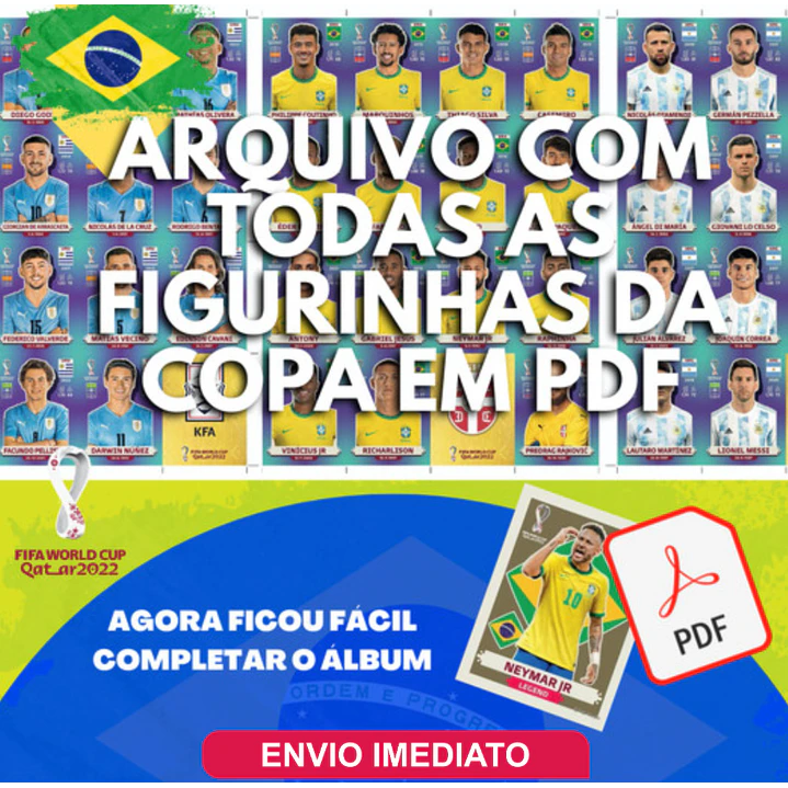 Figurinhas da Copa 2022 em PDF - Todas Figurinhas para Imprimir 1