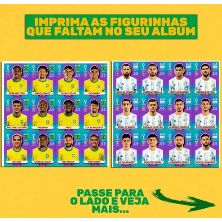 Figurinhas da Copa 2022 em PDF - Todas Figurinhas para Imprimir 8