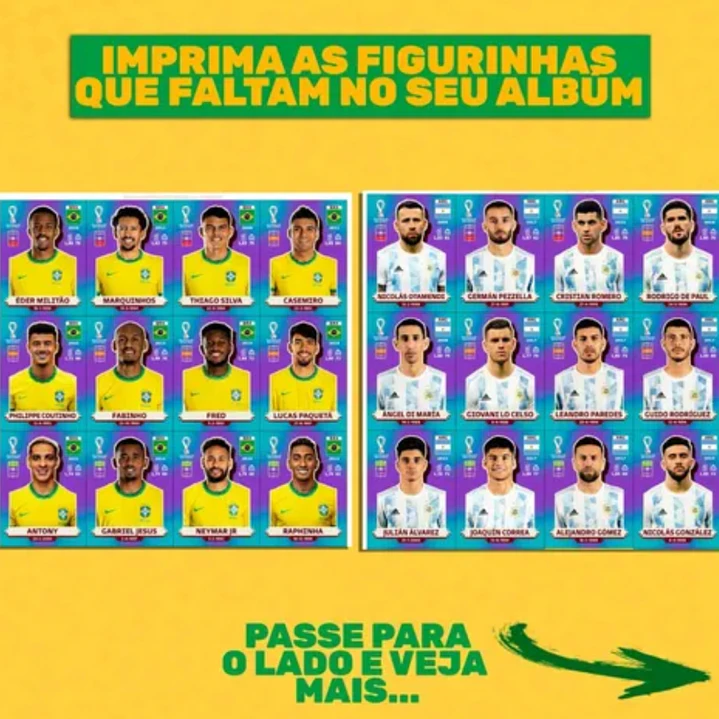 Figurinhas da Copa 2022 em PDF - Todas Figurinhas para Imprimir 8