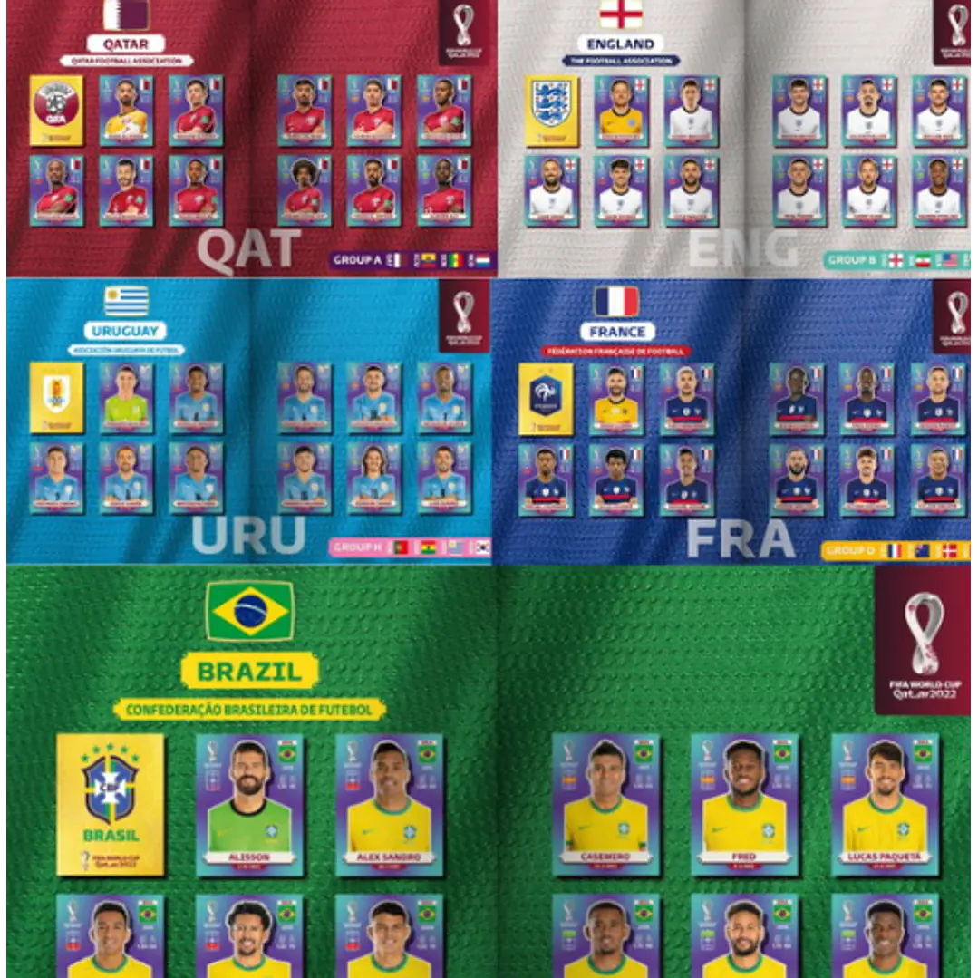Figurinhas da Copa 2022 em PDF - Todas Figurinhas para Imprimir 9