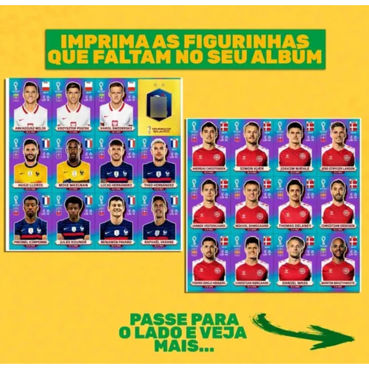 Figurinhas da Copa 2022 em PDF - Todas Figurinhas para Imprimir 12