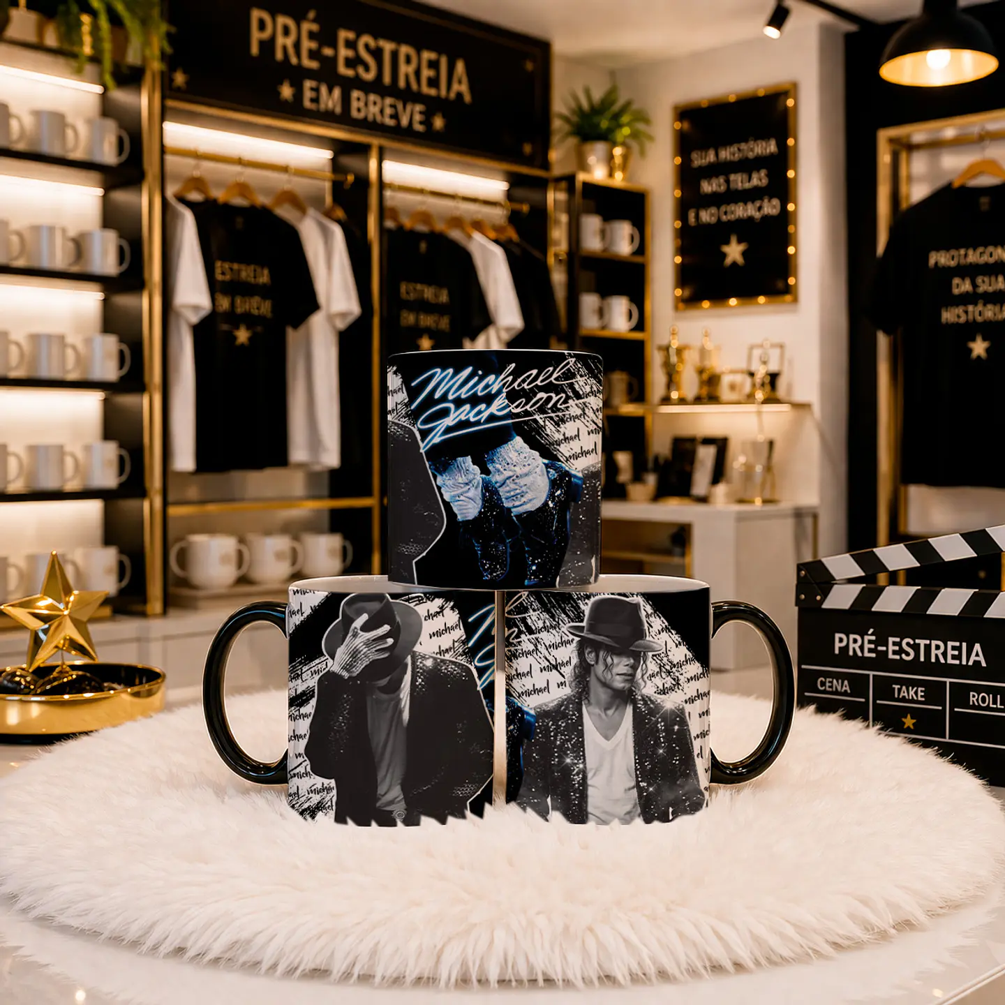 5 Artes para Caneca Michael Jackson Arquivo em Png 1