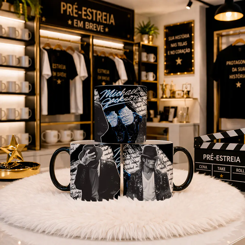 5 Artes para Caneca Michael Jackson Arquivo em Png 1