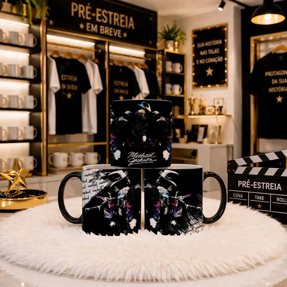 5 Artes para Caneca Michael Jackson Arquivo em Png 3