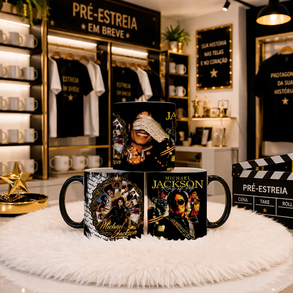 5 Artes para Caneca Michael Jackson Arquivo em Png 5