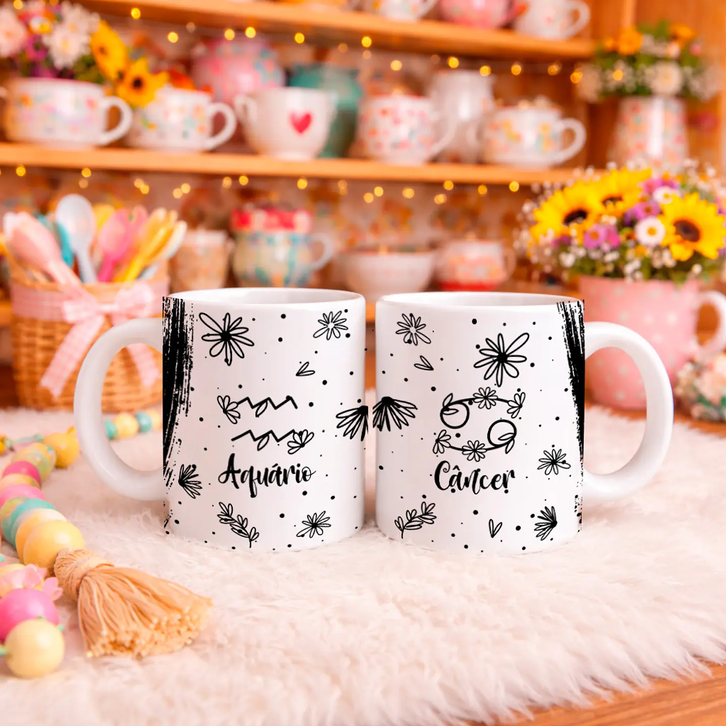 12 Artes para Caneca Signos Arquivo Editável  3