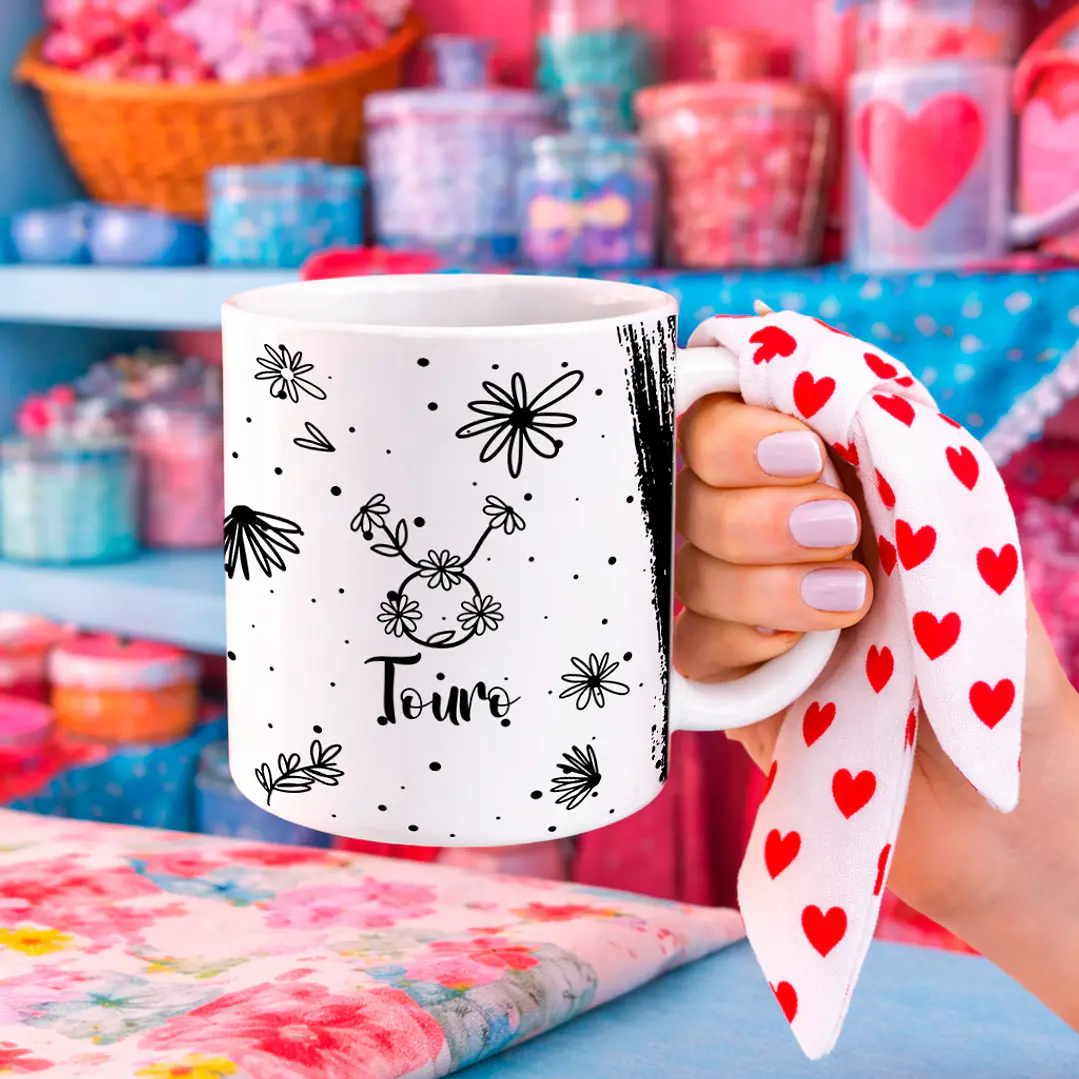 12 Artes para Caneca Signos Arquivo Editável  6