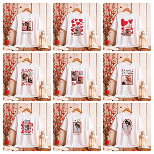 16 Artes para Camisa Dia dos Namorados Com Foto Arquivo Editável