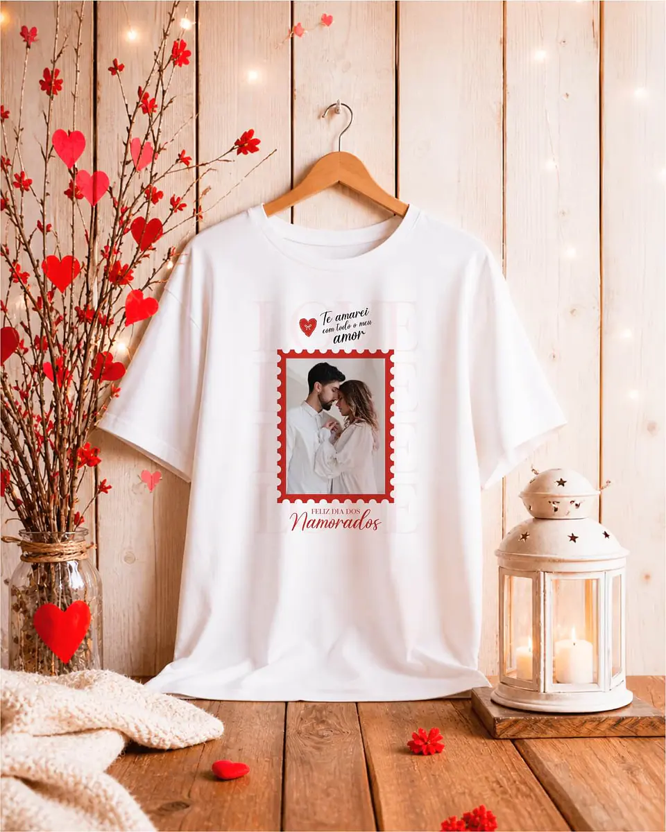 16 Artes para Camisa Dia dos Namorados Com Foto Arquivo Editável 3