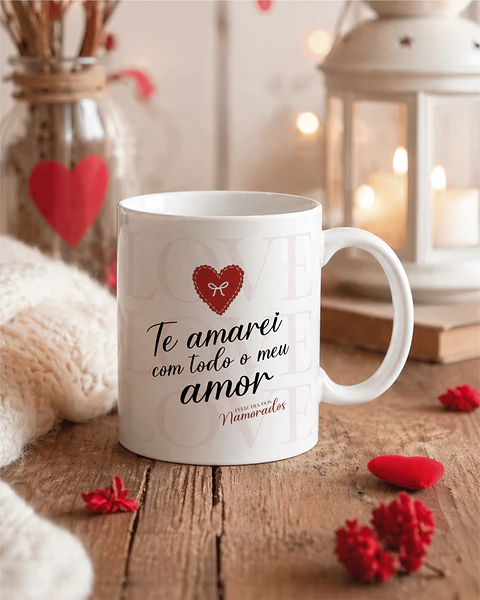 16 Artes para Caneca Dia dos Namorados Arquivo Editável