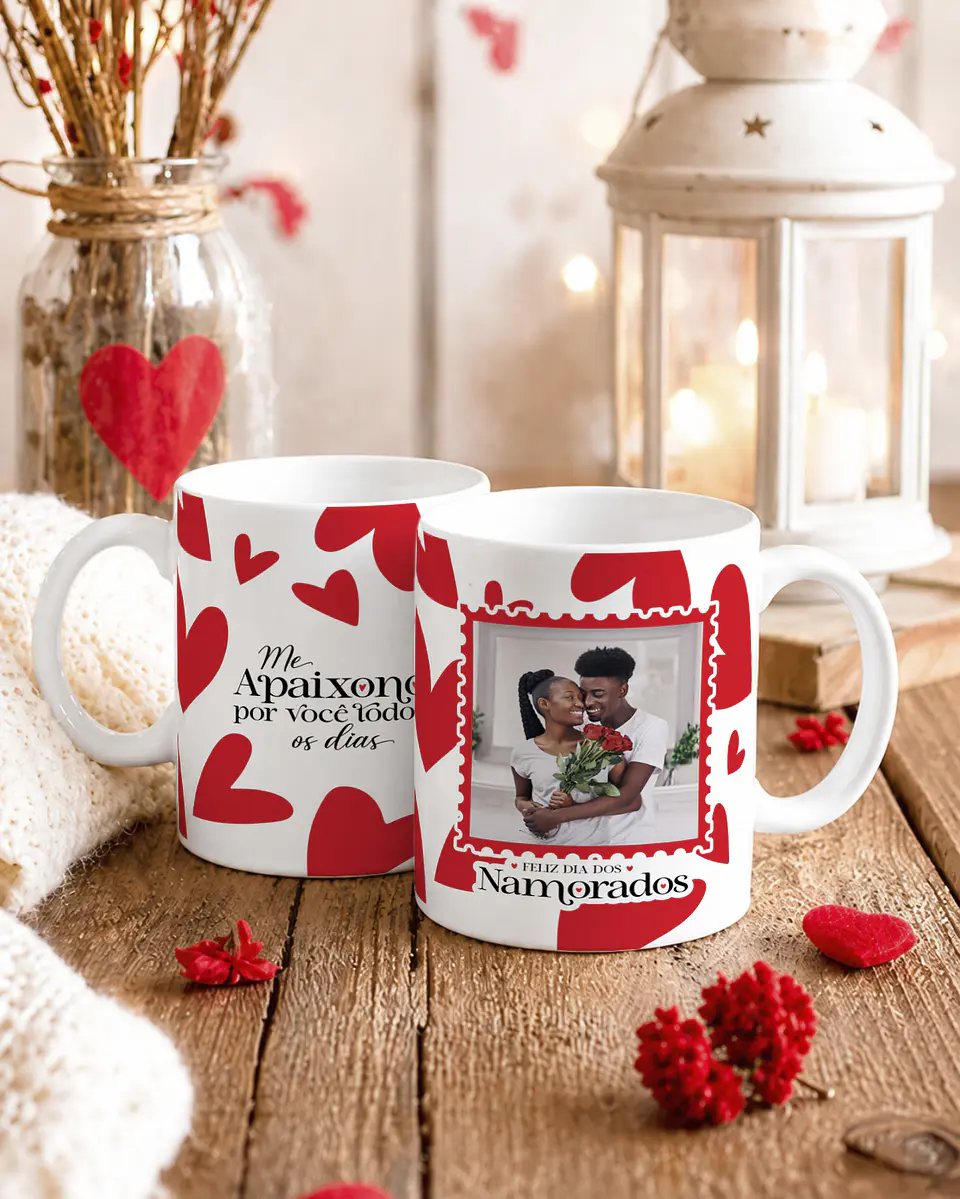 16 Artes para Caneca Dia dos Namorados Com Foto Arquivo Editavel 2