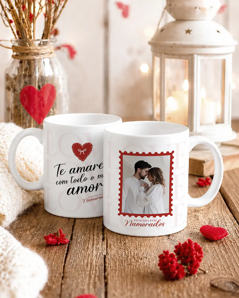 16 Artes para Caneca Dia dos Namorados Com Foto Arquivo Editavel 4