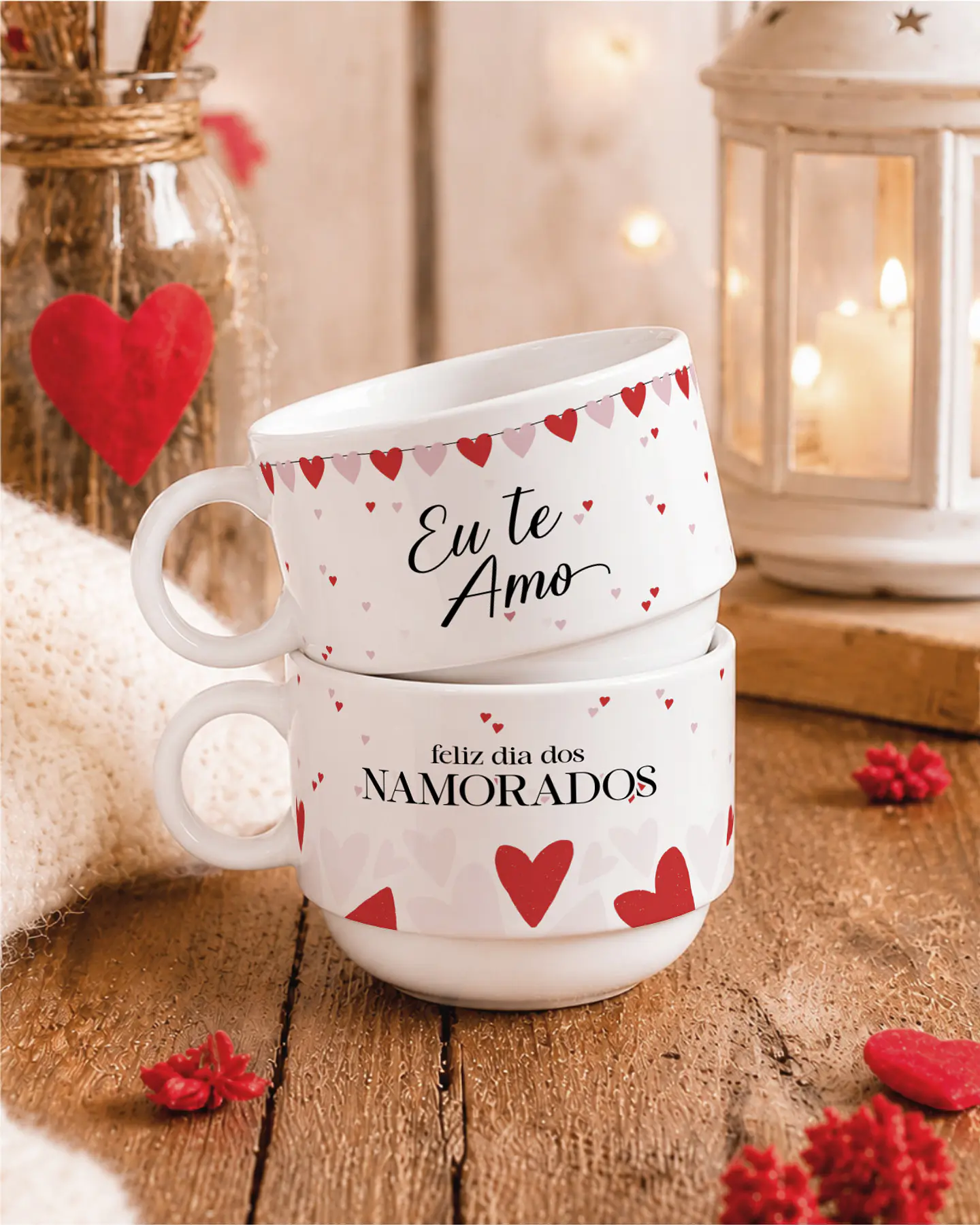 16 Artes para Xícaras Dia dos Namorados Arquivo Editável 3