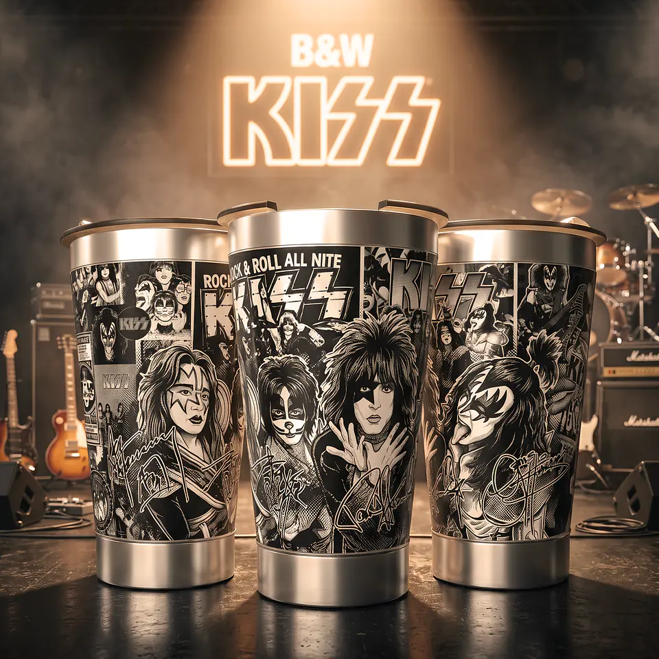 20 Artes para Copo Gravação a Laser Rockstars Vol. 1 Arquivo em Jpg  2
