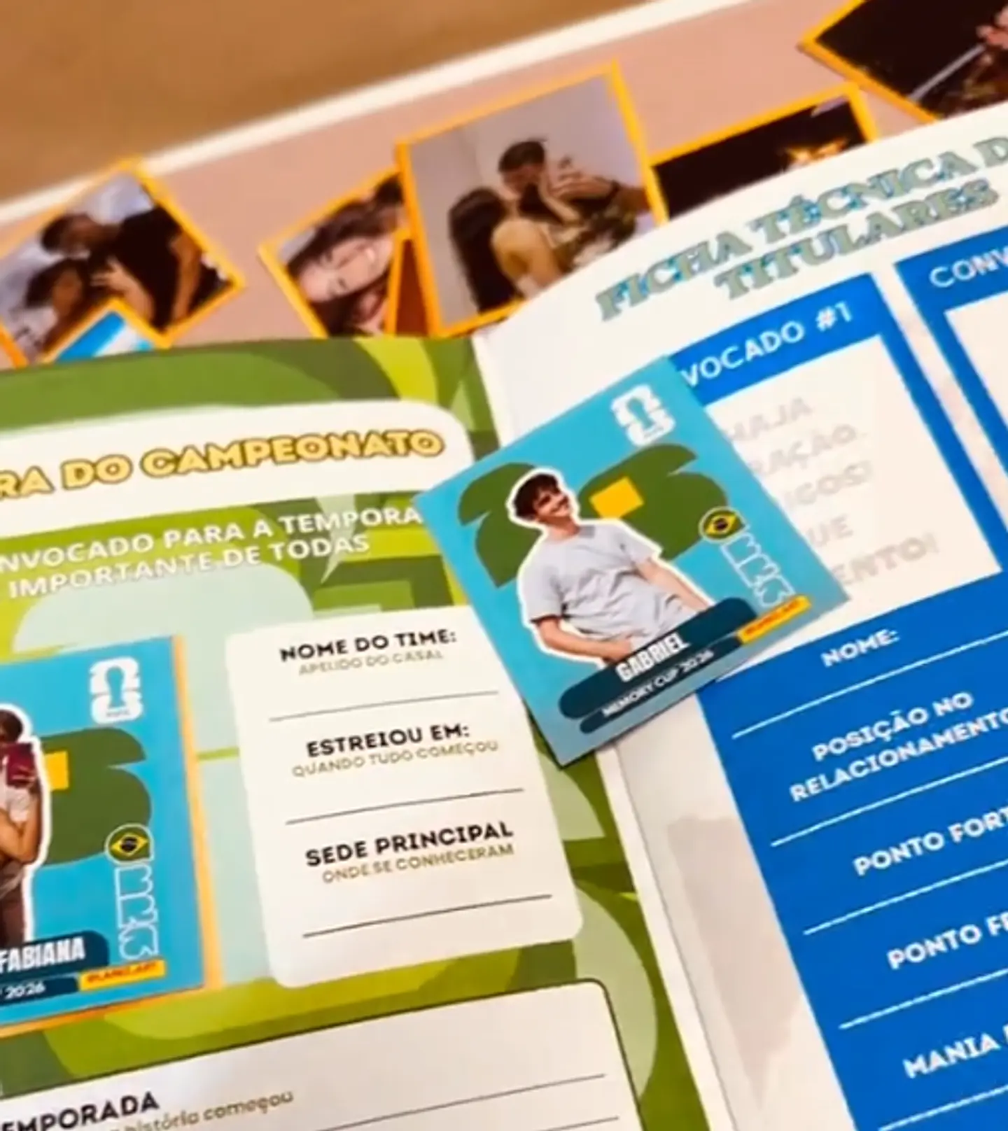 Arquivo Album Copa 2026 Casal Melhores Momentos Dia dos Namorados Editável  16