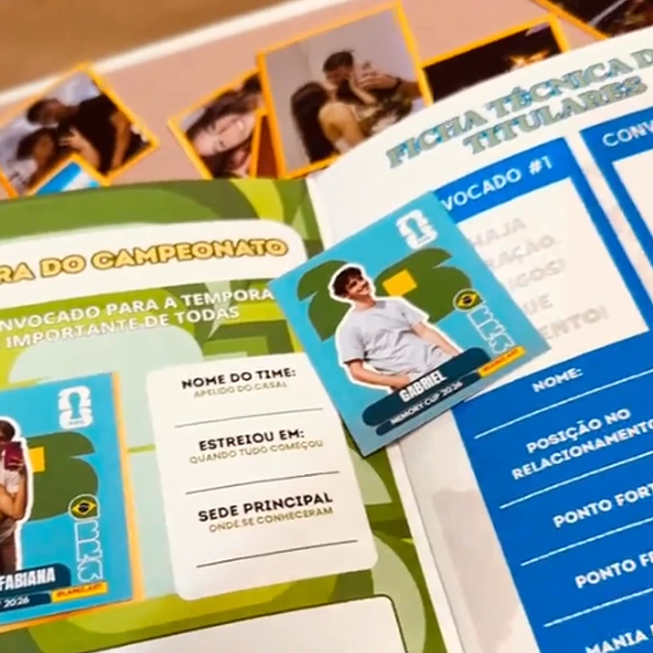 Arquivo Album Copa 2026 Casal Melhores Momentos Dia dos Namorados Editável  5