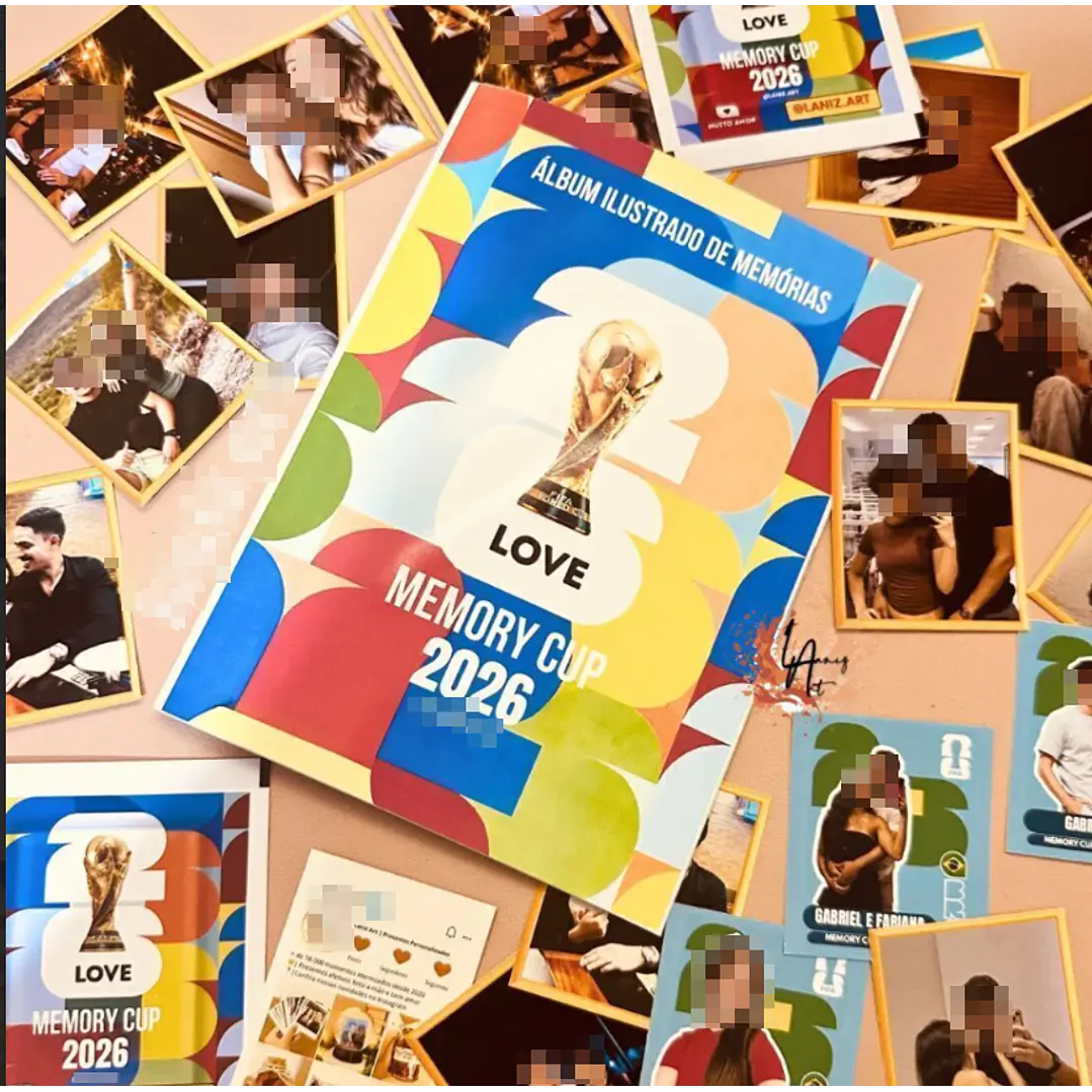 Arquivo Album Copa 2026 Casal Melhores Momentos Dia dos Namorados Editável  11
