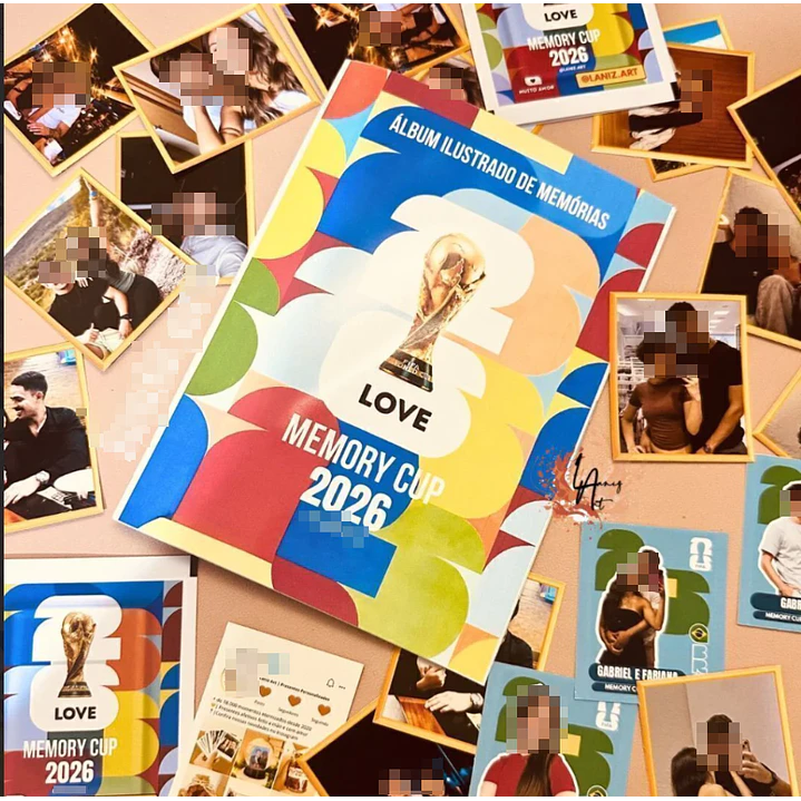 Arquivo Album Copa 2026 Casal Melhores Momentos Dia dos Namorados Editável  11