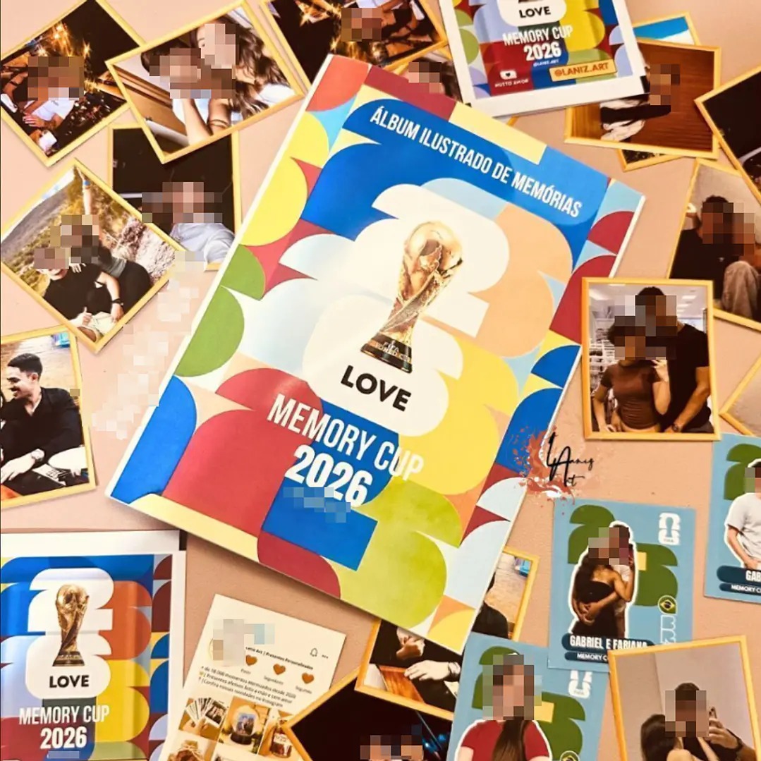 Arquivo Album Copa 2026 Casal Melhores Momentos Dia dos Namorados Editável  1