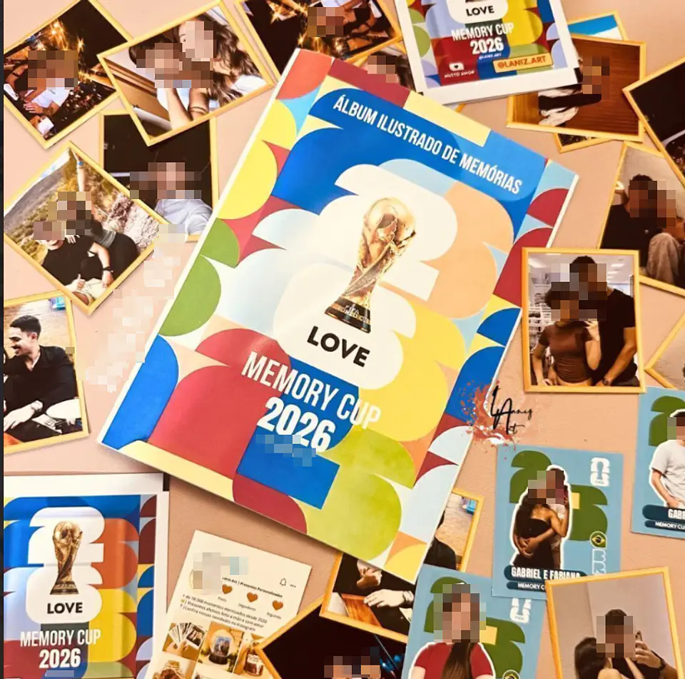 Arquivo Album Copa 2026 Casal Melhores Momentos Dia dos Namorados Editável  11