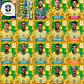 Figurinha Brasil Gold Crumple para Imprimir (PDF) | Versão Dourada Especial - Miniatura 3