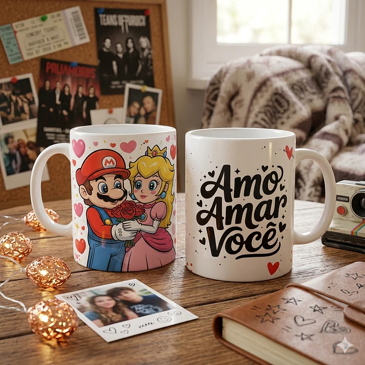 15 Artes para Caneca Dia dos Namorados Personagens Arquivo em Png  6