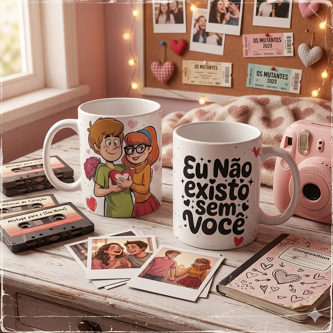 15 Artes para Caneca Dia dos Namorados Personagens Arquivo em Png  9