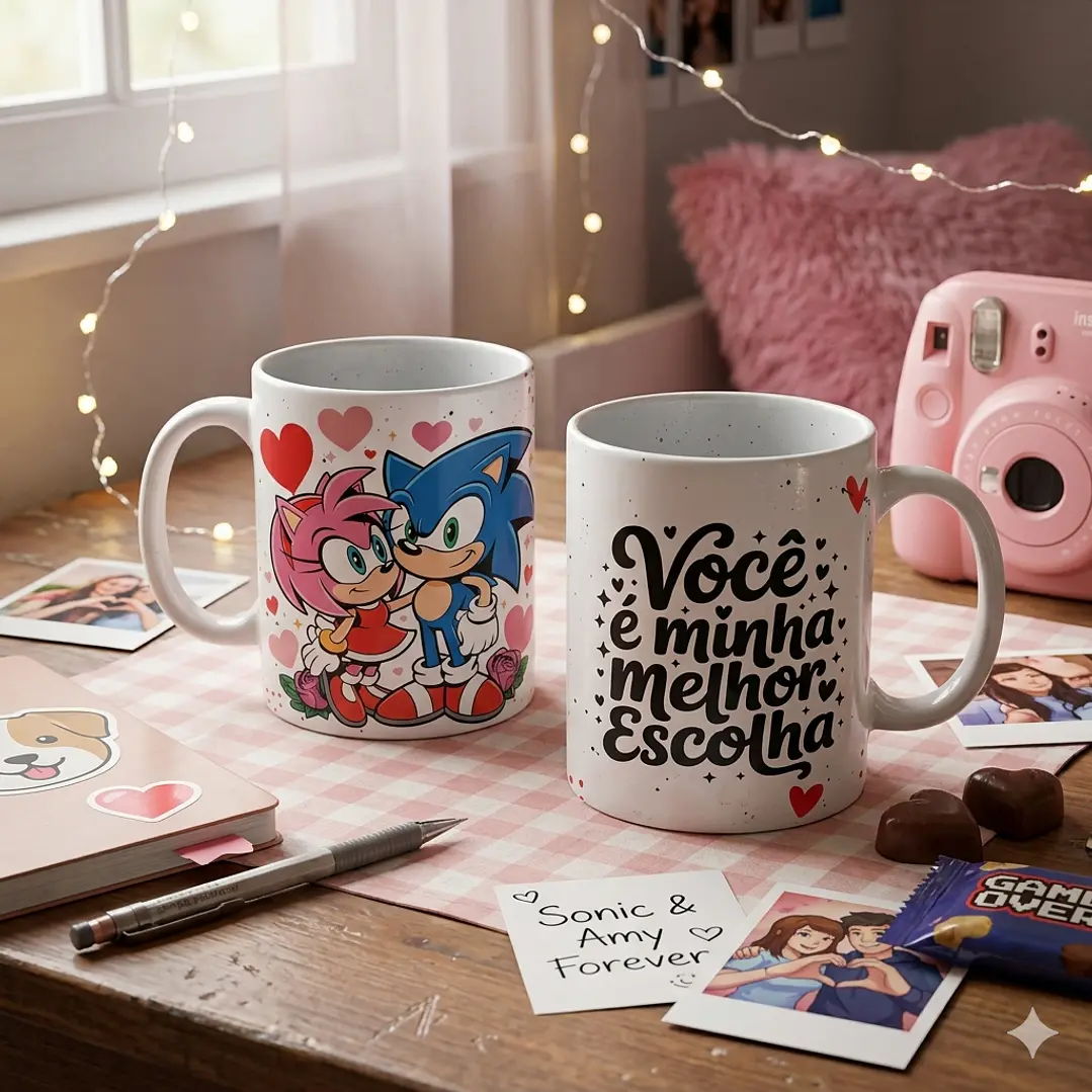 15 Artes para Caneca Dia dos Namorados Personagens Arquivo em Png  15