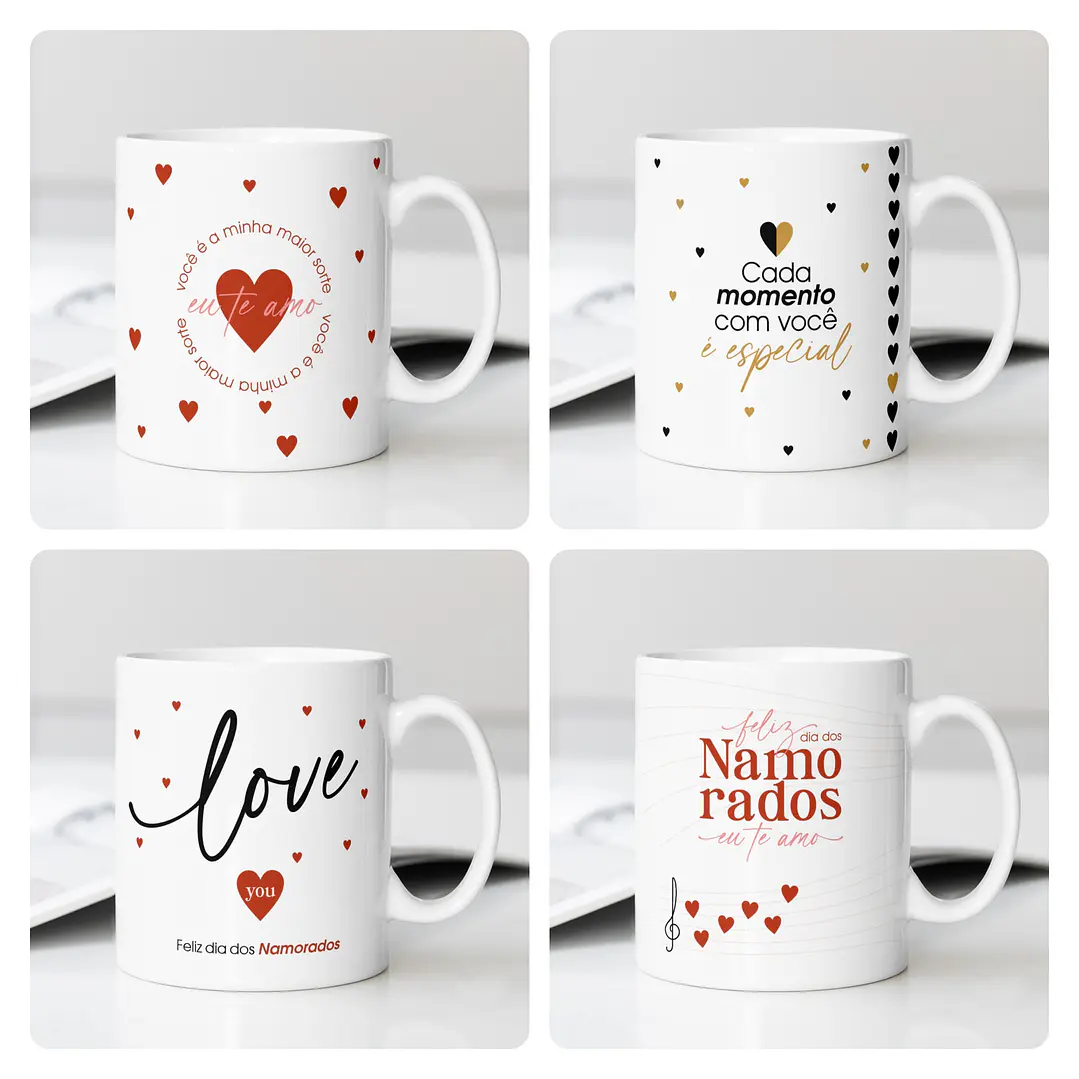 16 Artes para Canecas Dia dos Namorados Arquivo Editável  1