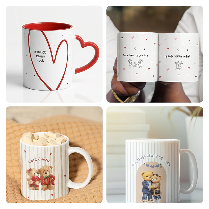 22 Artes para Caneca e Azulejo Dia dos Namorados Arquivo Editável  2