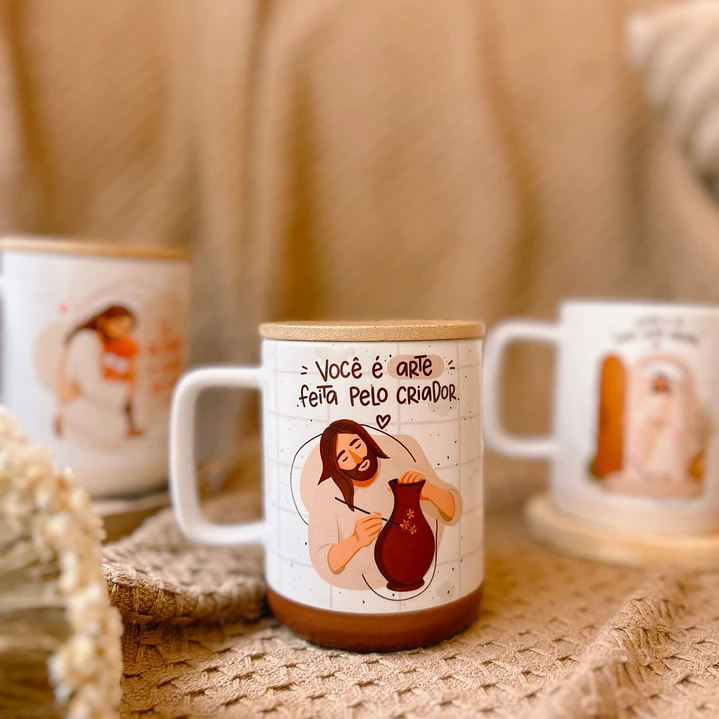 23 Artes para Caneca e Azulejo Devocional Ilustrado Arquivo Editável  7