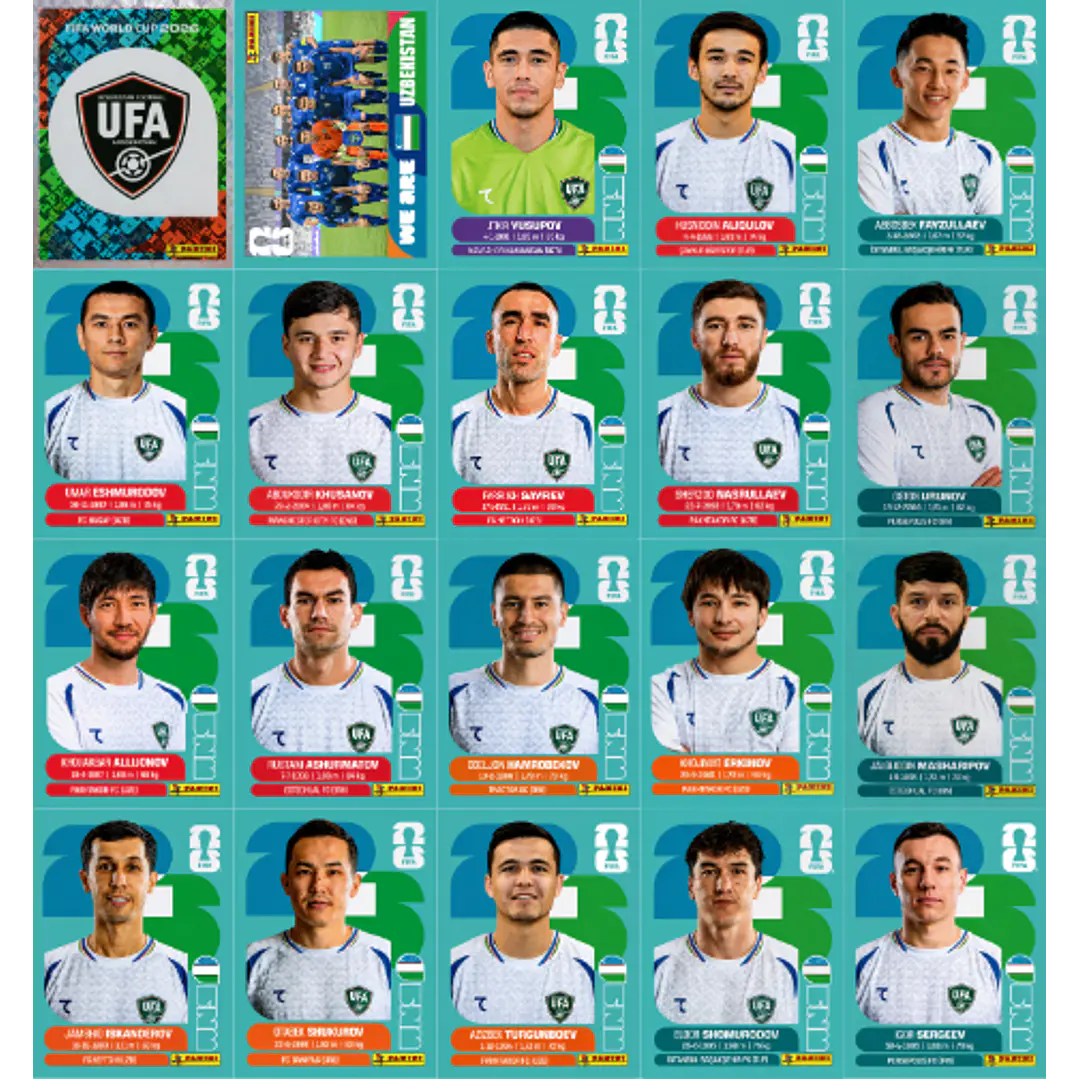 Figurinhas Copa do Mundo 2026 para Imprimir Arquivo PDF 16