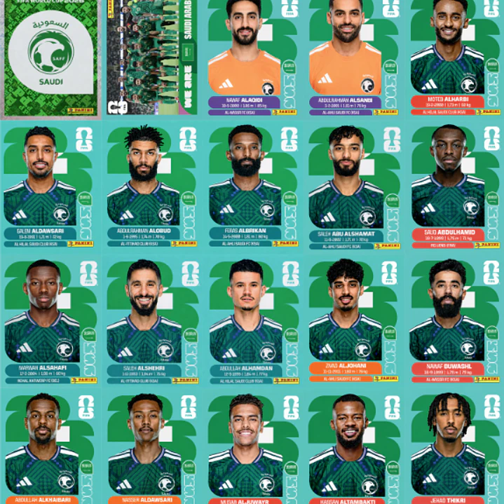 Figurinhas Copa do Mundo 2026 para Imprimir Arquivo PDF 17